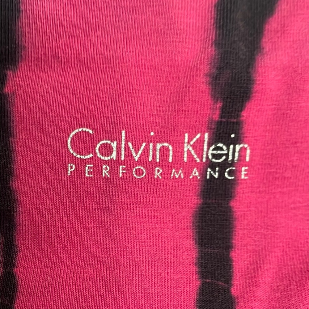 Calvin Klein Performance Black and Pink Leggings Athletic Fit - Picture 4 of 6